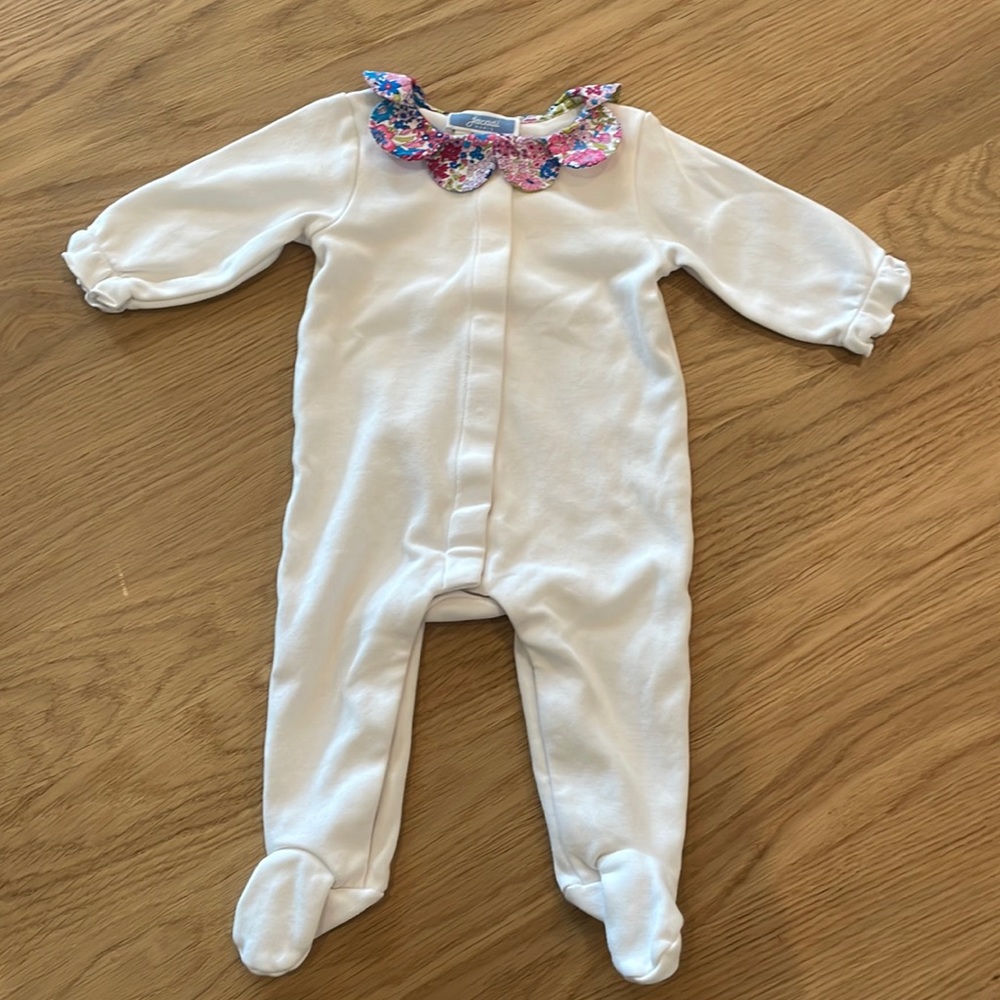 Jacadi floral collar one piece